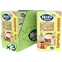 Hero Baby - Papilla de 8 Cereales con Galleta sin Azúcares Añadidos- para Bebés a Partir de los 6 Meses - Pack de 3 x…